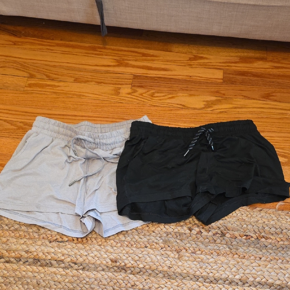 Yogalicious Black and Gray Athletic Shorts